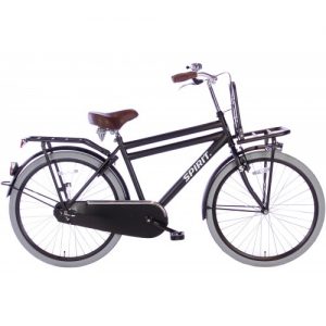 Spirit Cargo Jongensfiets Mat-Zwart 26 inch