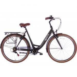 Spirit Bright Damesfiets 6-Speed Mat-zwart