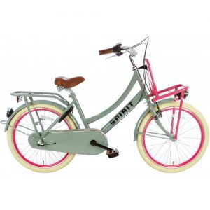 Spirit Cargo N3 Meisjesfiets Grijs-Roze 22 inch