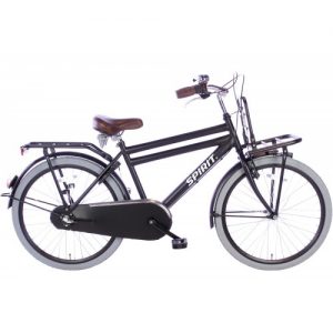 Spirit Cargo N3 Jongensfiets Mat-Zwart 24 inch