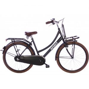 Spirit Cargo N3 Meisjesfiets Mat-zwart 26 inch