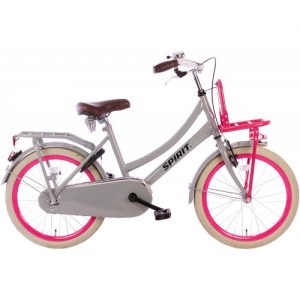 Spirit Cargo Grijs-Roze Meisjesfiets 20 inch