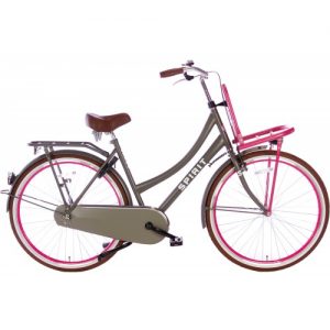 Spirit Cargo Transportfiets Grijs-Roze