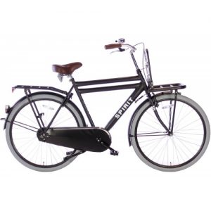 Spirit Cargo Heren Transportfiets Mat-Zwart