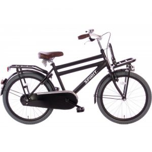 Spirit Cargo Jongensfiets Mat-Zwart 22 inch