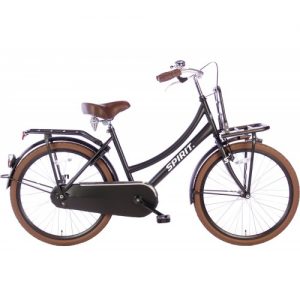 Spirit Cargo Meisjesfiets Mat-Zwart 24 inch