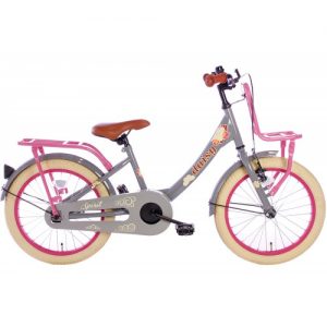 Spirit Daisy Meisjesfiets Grijs-Roze 18 Inch