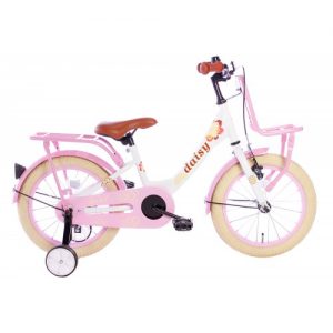 Spirit Daisy Meisjesfiets Wit-Roze 16 Inch