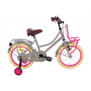 Spirit Diva Meisjesfiets Grijs-Roze 12 Inch