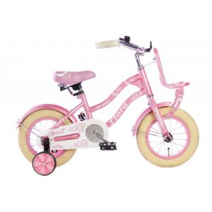 Spirit Flora Meisjesfiets Roze 12 inch