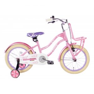 Spirit Flora Meisjesfiets Roze-Paars 16 inch