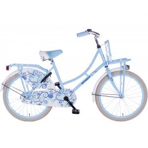 Spirit Omafiets Bloem Blauw Meisjesfiets 20 inch