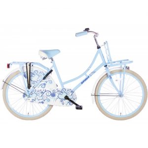 Spirit Omafiets Bloem Blauw Meisjesfiets 22 inch