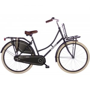 Spirit Omafiets Mat-zwart Meisjesfiets 26 Inch