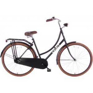 Spirit Omafiets Deluxe Mat-zwart 28 Inch