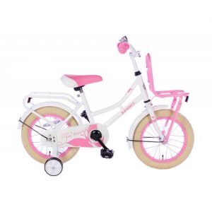 Spirit Omafiets Wit-Roze 12 inch