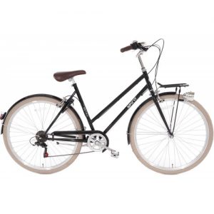 Spirit Retro Damesfiets Zwart 6 versnellingen