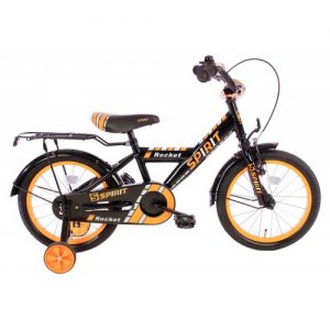 Spirit Rocket Jongensfiets oranje-zwart 16 Inch