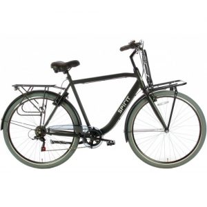 Spirit Strong Plus Herenfiets 6 versnellingen Mat-Zwart